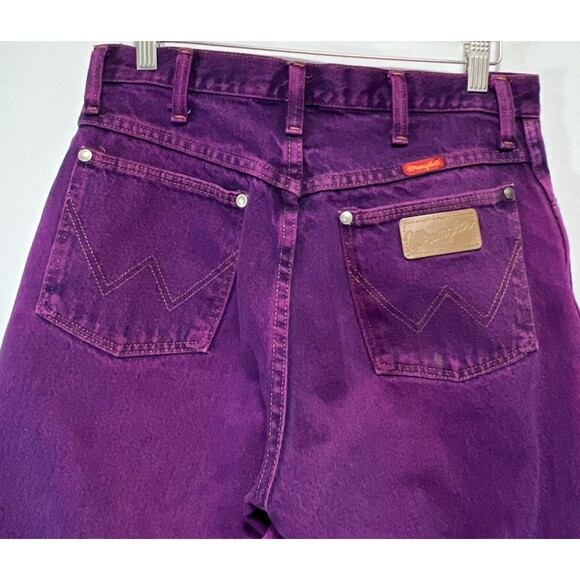 Wrangler Cowgirl Jeans Purple 9x32 - Picture 6 of 9